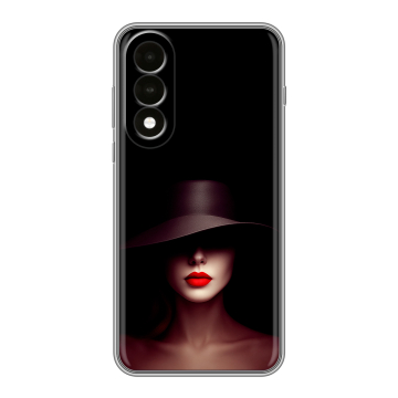Силиконовый чехол на OnePlus Nord 5 с принтом Девушка в шляпе