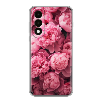 Силиконовый чехол на OnePlus Nord 5 с принтом цветы пионы