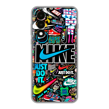 Силиконовый чехол на OnePlus Nord 5 с принтом найк nike черный Силиконовый чехол на OnePlus Nord 5 с принтом найк nike черный