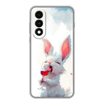 Силиконовый чехол на OnePlus Nord 5 с принтом кролик зайчик