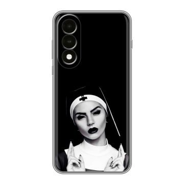 Силиконовый чехол на OnePlus Nord 5 с принтом монашка Силиконовый чехол на OnePlus Nord 5 с принтом монашка