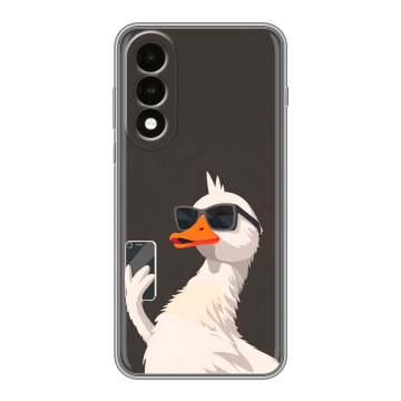 Силиконовый чехол на OnePlus Nord 5 с принтом утка в очках