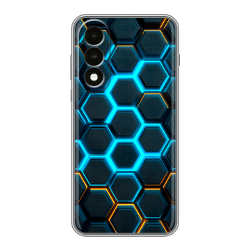 Силиконовый чехол на OnePlus Nord 5 с принтом Неоновые соты Силиконовый чехол на OnePlus Nord 5 с принтом Неоновые соты