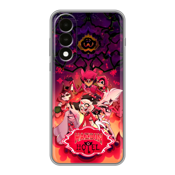 Силиконовый чехол на OnePlus Nord 5 с принтом Hazbin Hotel Отель Хазбин