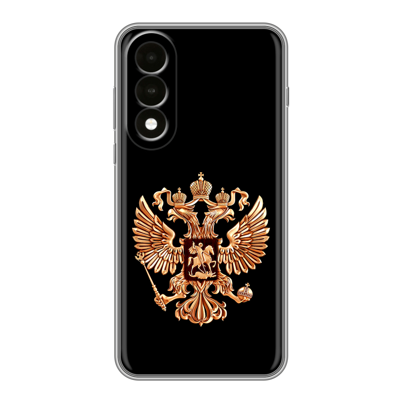 Силиконовый чехол на OnePlus Nord 5 с принтом Герб России золотой Силиконовый чехол на OnePlus Nord 5 с принтом Герб России золотой