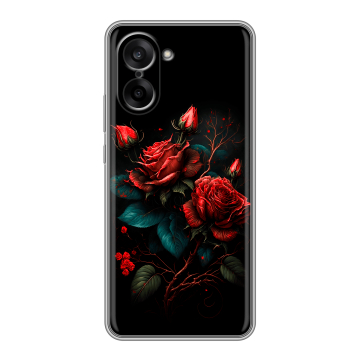 Силиконовый чехол на OnePlus Nord CE5 с принтом Розы красные Силиконовый чехол на OnePlus Nord CE5 с принтом Розы красные