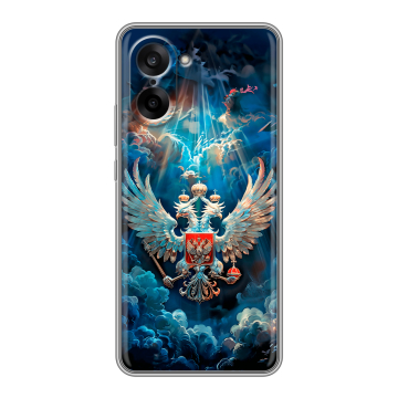 Силиконовый чехол на OnePlus Nord CE5 с принтом Герб флаг России Силиконовый чехол на OnePlus Nord CE5 с принтом Герб флаг России