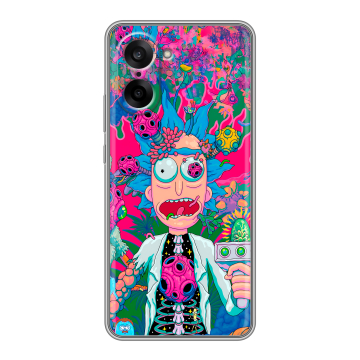 Силиконовый чехол на OnePlus Nord CE5 с принтом Рик и Морти Rick Morty