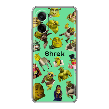 Силиконовый чехол на OnePlus Nord CE5 с принтом Шрек Shrek Силиконовый чехол на OnePlus Nord CE5 с принтом Шрек Shrek