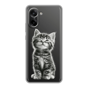 Силиконовый чехол на OnePlus Nord CE5 с принтом Котенок