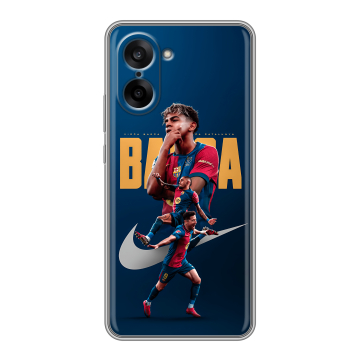 Силиконовый чехол на OnePlus Nord CE5 с принтом Барселона Barca Yamal Силиконовый чехол на OnePlus Nord CE5 с принтом Барселона Barca Yamal
