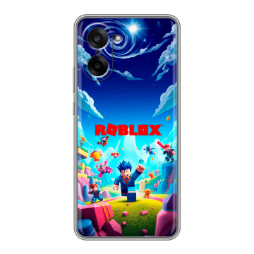 Силиконовый чехол на OnePlus Nord CE5 с принтом Roblox Роблокс