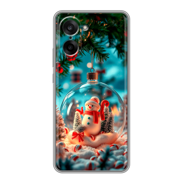 Силиконовый чехол на OnePlus Nord CE5 с принтом Новый год Силиконовый чехол на OnePlus Nord CE5 с принтом Новый год