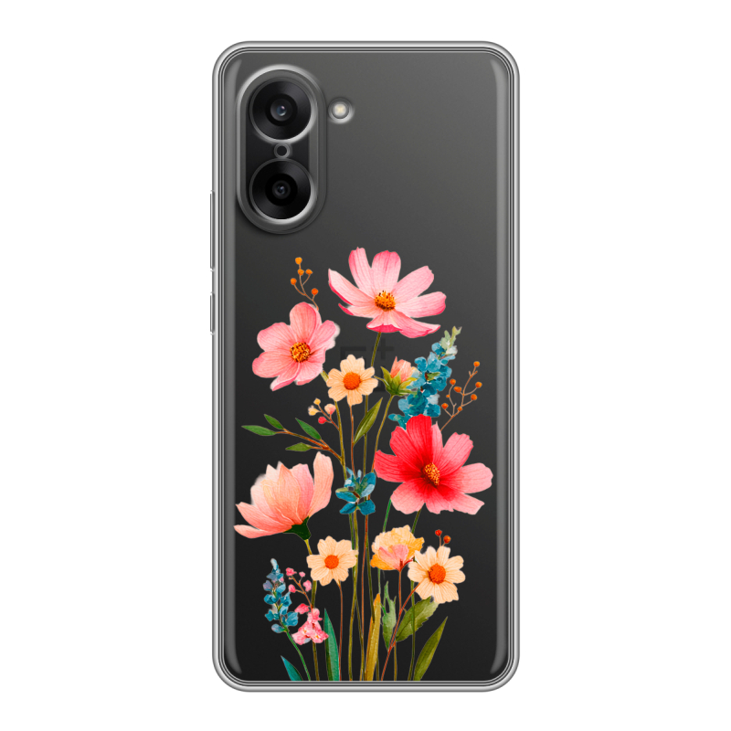 Силиконовый чехол на OnePlus Nord CE5 с принтом Цветы Силиконовый чехол на OnePlus Nord CE5 с принтом Цветы