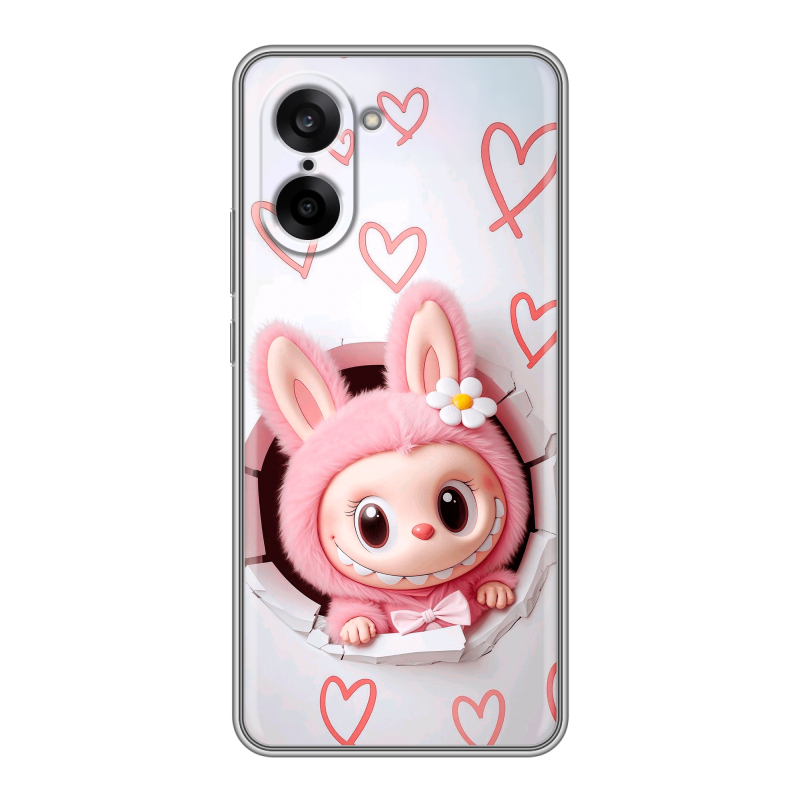 Силиконовый чехол на OnePlus Nord CE5 с принтом Labubu Лабубу Силиконовый чехол на OnePlus Nord CE5 с принтом Labubu Лабубу