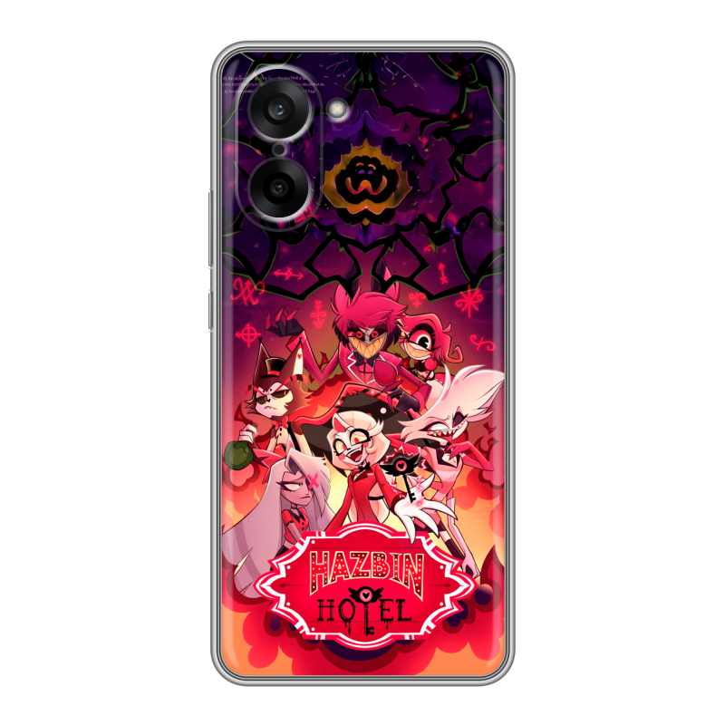 Силиконовый чехол на OnePlus Nord CE5 с принтом Hazbin Hotel Отель Хазбин Силиконовый чехол на OnePlus Nord CE5 с принтом Hazbin Hotel Отель Хазбин
