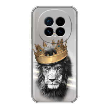 Силиконовый чехол на Honor Magic 8 с принтом Лев с короной Силиконовый чехол на Honor Magic 8 с принтом Лев с короной