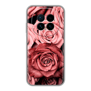 Силиконовый чехол на Honor Magic 8 с принтом Цветы розы Силиконовый чехол на Honor Magic 8 с принтом Цветы розы
