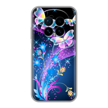 Силиконовый чехол на Honor Magic 8 с принтом Бабочки Силиконовый чехол на Honor Magic 8 с принтом Бабочки