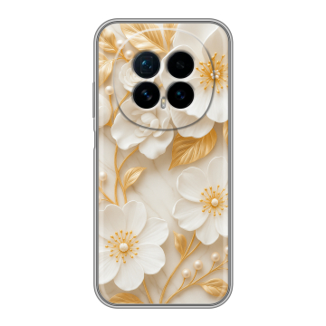 Силиконовый чехол на Honor Magic 8 с принтом Цветы Силиконовый чехол на Honor Magic 8 с принтом Цветы