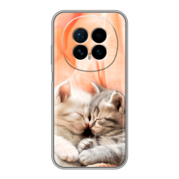 Силиконовый чехол на Honor Magic 8 с принтом Котята
