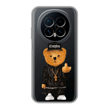 Силиконовый чехол на Honor Magic 8 с принтом Мишка