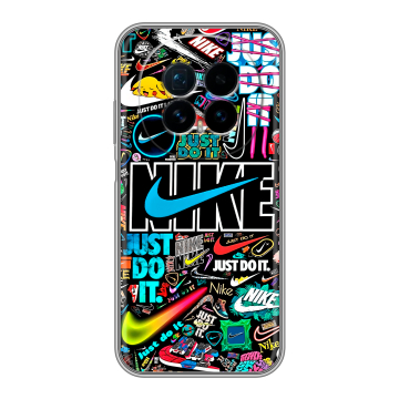 Силиконовый чехол на Honor Magic 8 с принтом найк nike черный Силиконовый чехол на Honor Magic 8 с принтом найк nike черный