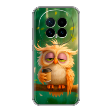 Силиконовый чехол на Honor Magic 8 с принтом сова Силиконовый чехол на Honor Magic 8 с принтом сова