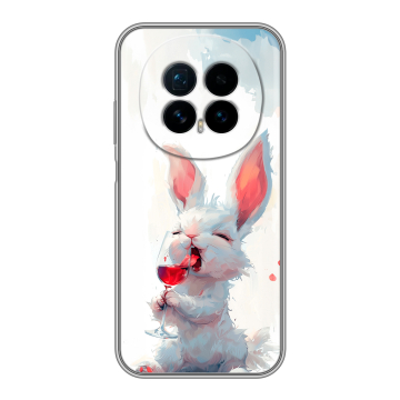 Силиконовый чехол на Honor Magic 8 с принтом кролик зайчик