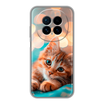 Силиконовый чехол на Honor Magic 8 с принтом котик