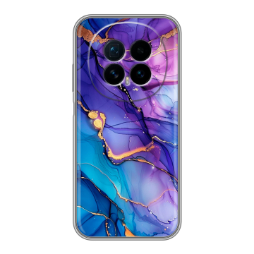 Силиконовый чехол на Honor Magic 8 с принтом синий мрамор