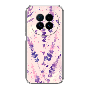 Силиконовый чехол на Honor Magic 8 с принтом цветы лаванда Силиконовый чехол на Honor Magic 8 с принтом цветы лаванда