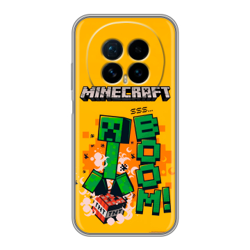 Силиконовый чехол на Honor Magic 8 с принтом Майнкрафт Minecraft