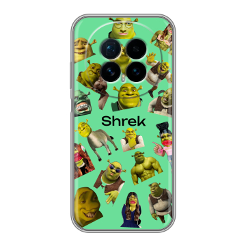 Силиконовый чехол на Honor Magic 8 с принтом Шрек Shrek