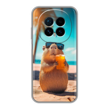 Силиконовый чехол на Honor Magic 8 с принтом Капибара