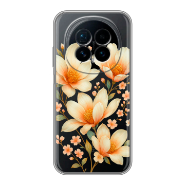 Силиконовый чехол на Honor Magic 8 с принтом Цветы