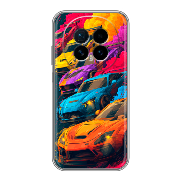 Силиконовый чехол на Honor Magic 8 с принтом Тачки