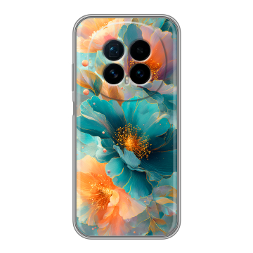 Силиконовый чехол на Honor Magic 8 с принтом Цветы