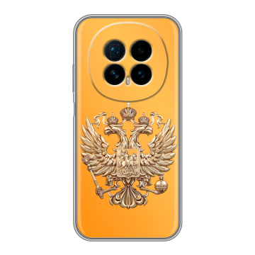 Силиконовый чехол на Honor Magic 8 с принтом Герб Флаг России