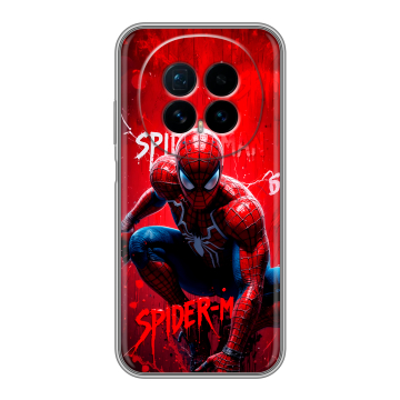 Силиконовый чехол на Honor Magic 8 с принтом Spiderman Человек паук Силиконовый чехол на Honor Magic 8 с принтом Spiderman Человек паук