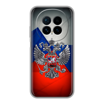 Силиконовый чехол на Honor Magic 8 с принтом Флаг России Силиконовый чехол на Honor Magic 8 с принтом Флаг России