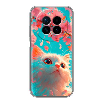 Силиконовый чехол на Honor Magic 8 с принтом Красивый кот