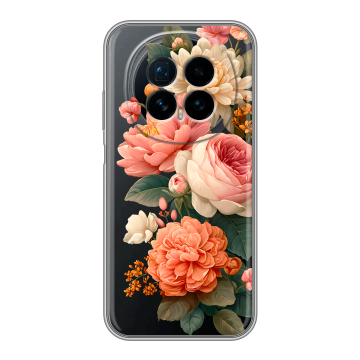 Силиконовый чехол на Honor Magic 8 с принтом цветы