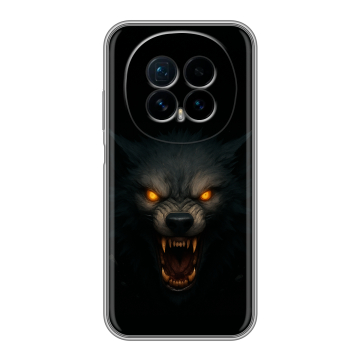 Силиконовый чехол на Honor Magic 8 с принтом Волк