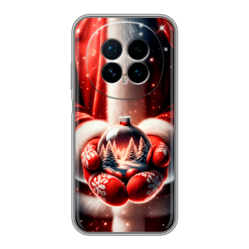 Силиконовый чехол на Honor Magic 8 с принтом Новый год