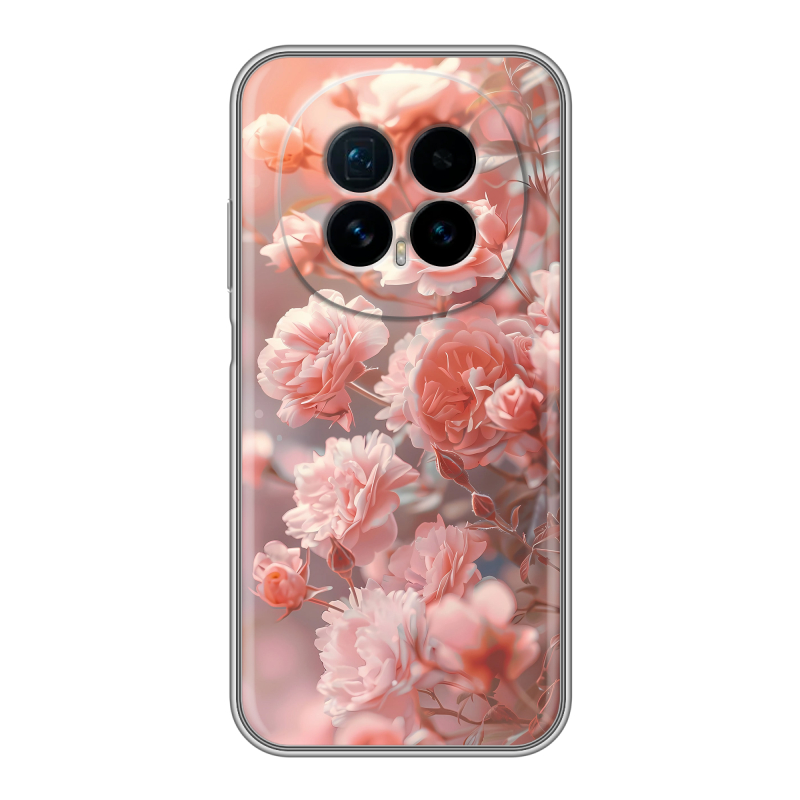 Силиконовый чехол на Honor Magic 8 с принтом Розовые розы Силиконовый чехол на Honor Magic 8 с принтом Розовые розы