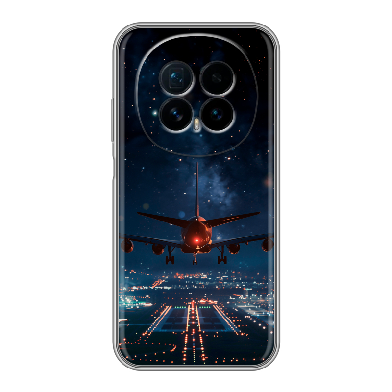 Силиконовый чехол на Honor Magic 8 с принтом самолет Силиконовый чехол на Honor Magic 8 с принтом самолет