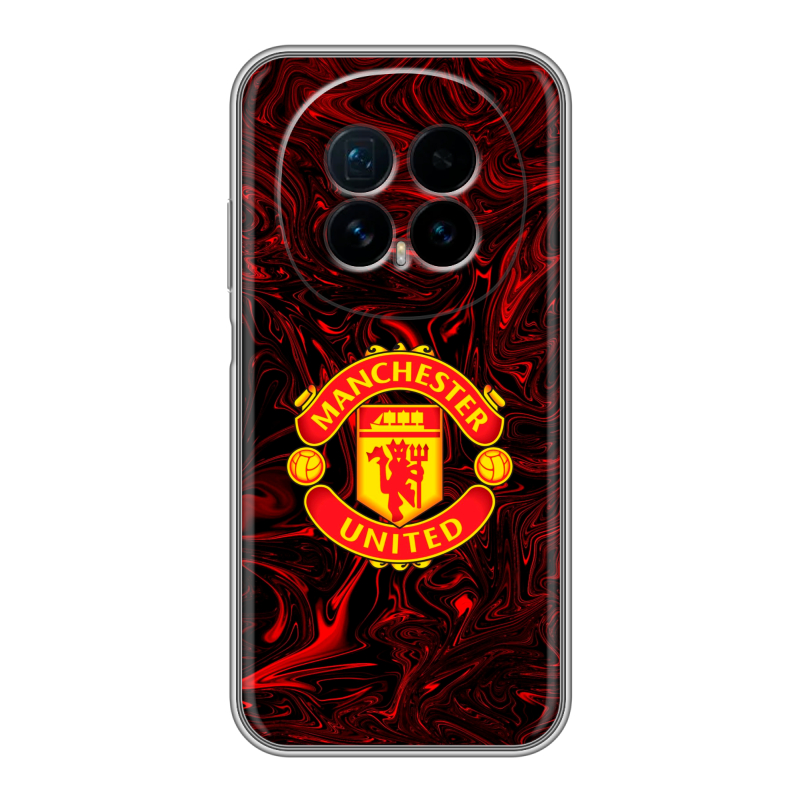 Силиконовый чехол на Honor Magic 8 с принтом Manchester United Силиконовый чехол на Honor Magic 8 с принтом Manchester United