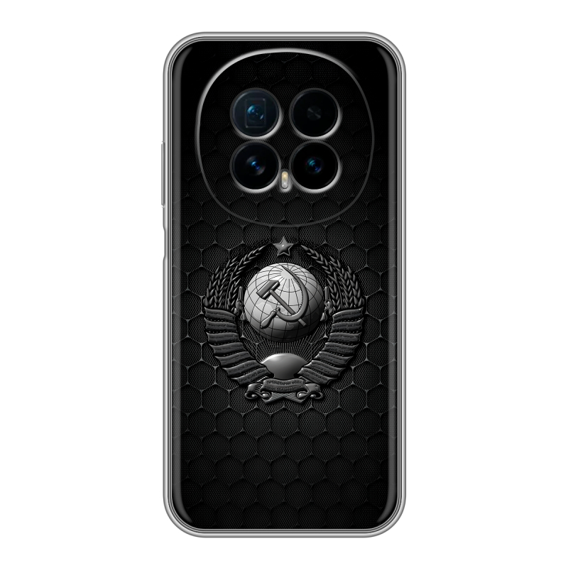 Силиконовый чехол на Honor Magic 8 с принтом Герб Флаг СССР Силиконовый чехол на Honor Magic 8 с принтом Герб Флаг СССР