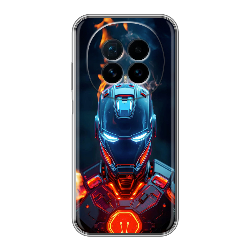 Силиконовый чехол на Honor Magic 8 с принтом IronMan Железный человек Силиконовый чехол на Honor Magic 8 с принтом IronMan Железный человек